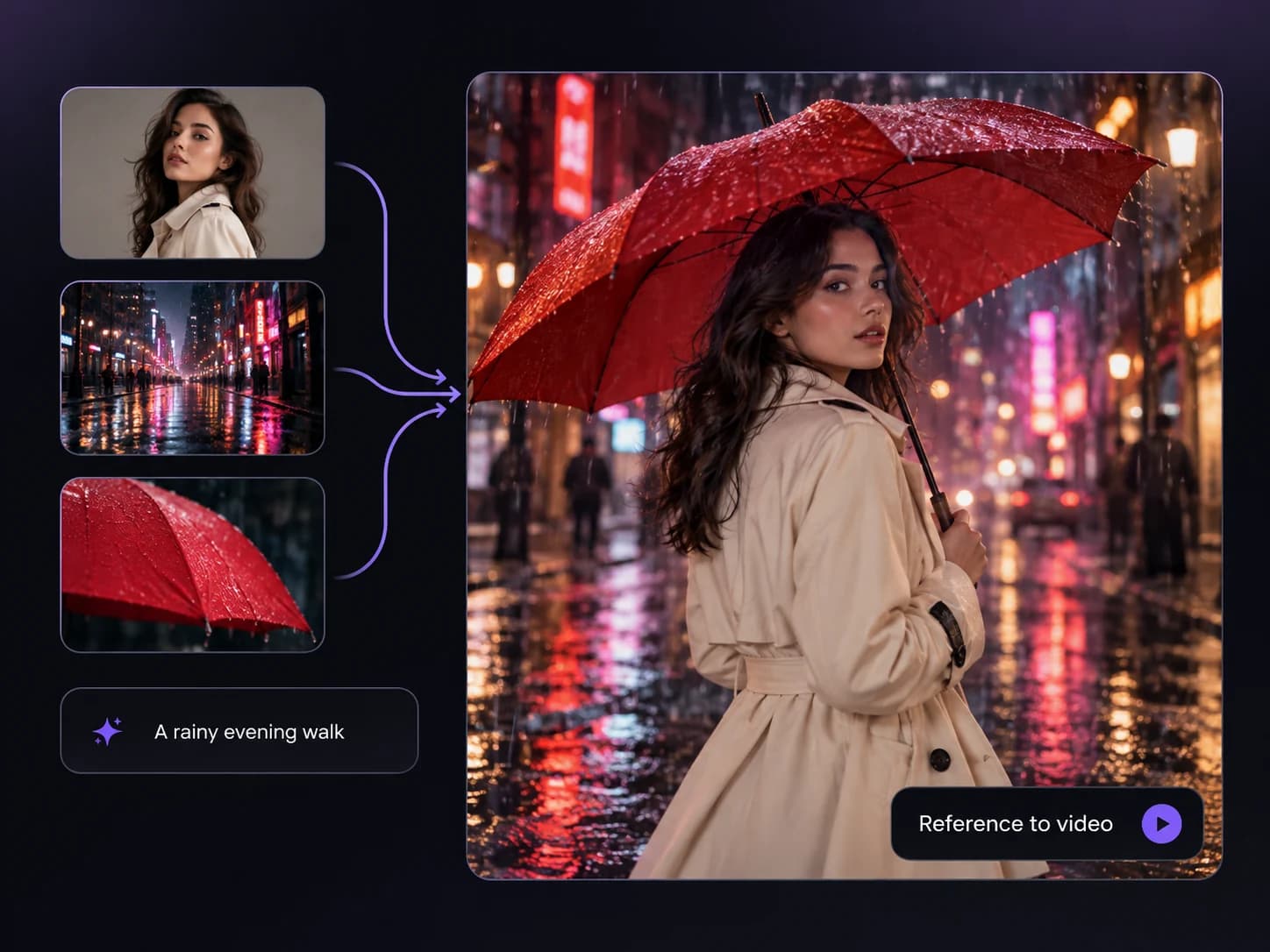 Text and Reference Inputs from portraits products and concept art